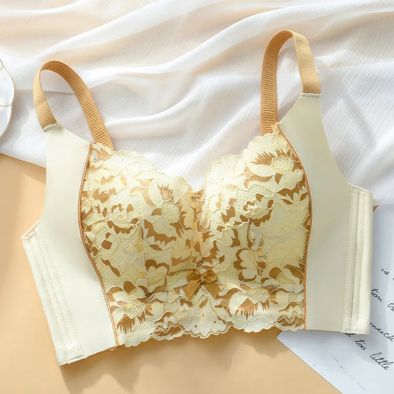 CowLost | product_id-fallsweet-wireless-plus-size-seamless-lace-push-up-bra |10