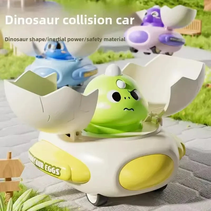 Cartoon Dinosaur Egg Plastic Bumper Car Classic Kids Interactive Toy
