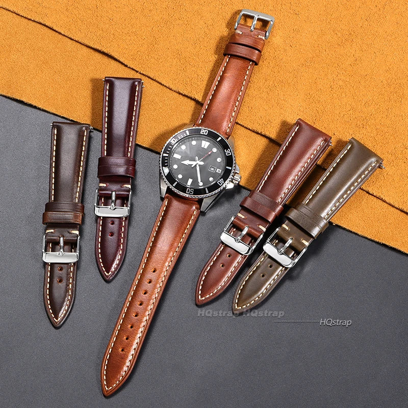 CowLost | watch-bands-product_id-vintage-oil-wax-leather-quick-release-watch-strap-18-22mm-universal-cowhide-band |10