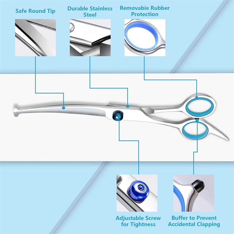 CowLost | tools-professional-dog-grooming-scissors-with-rounded-safety-tips |12