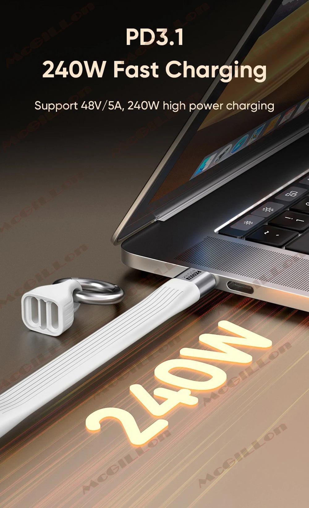 CowLost | product_id-pd-240w-usb4-type-c-40gbps-keychain-cable-pd3-1-5a-8k-60hz-usb-c-to-usb-c-for-laptop-macbook-iphone-tv |8