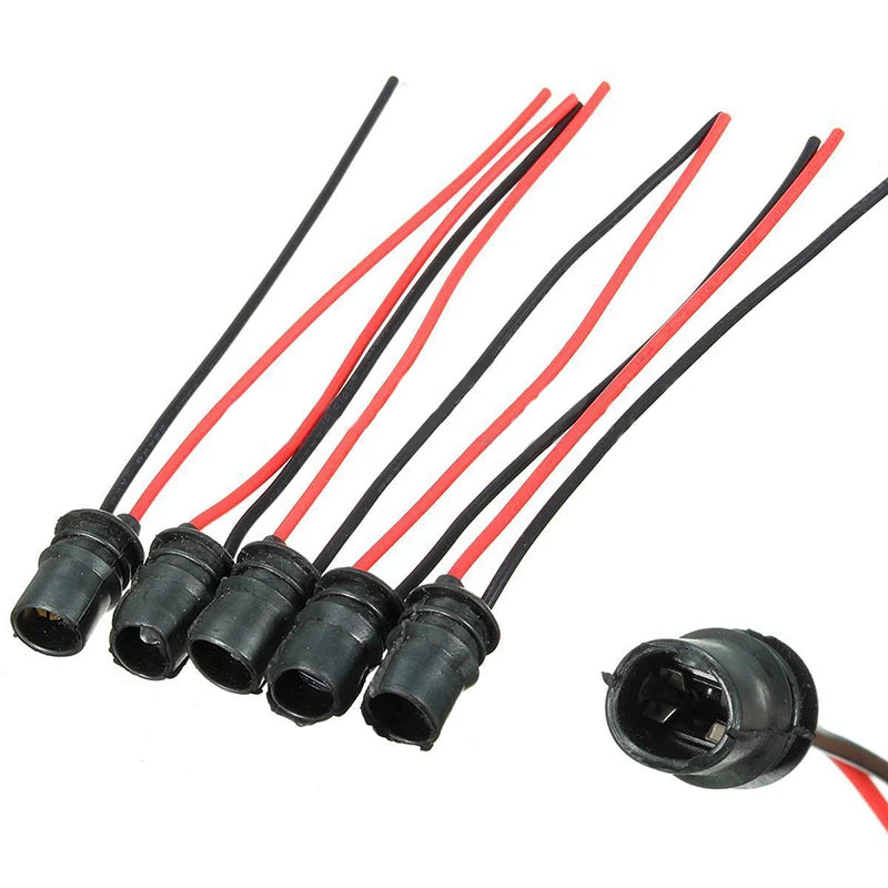 CowLost | product_id-t10-w5w-147-led-car-wedge-light-bulb-socket-connector-holder-extension-replacement-1-5-pcs |3