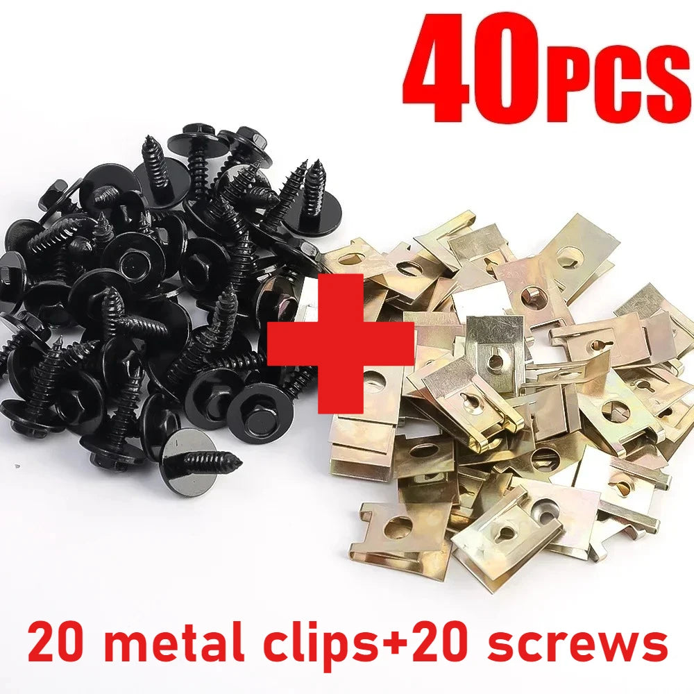 CowLost | product_id-20-40-metal-engine-guard-nuts-screws-clips-washers-for-bmw-e46-e90-e92-f10 |7