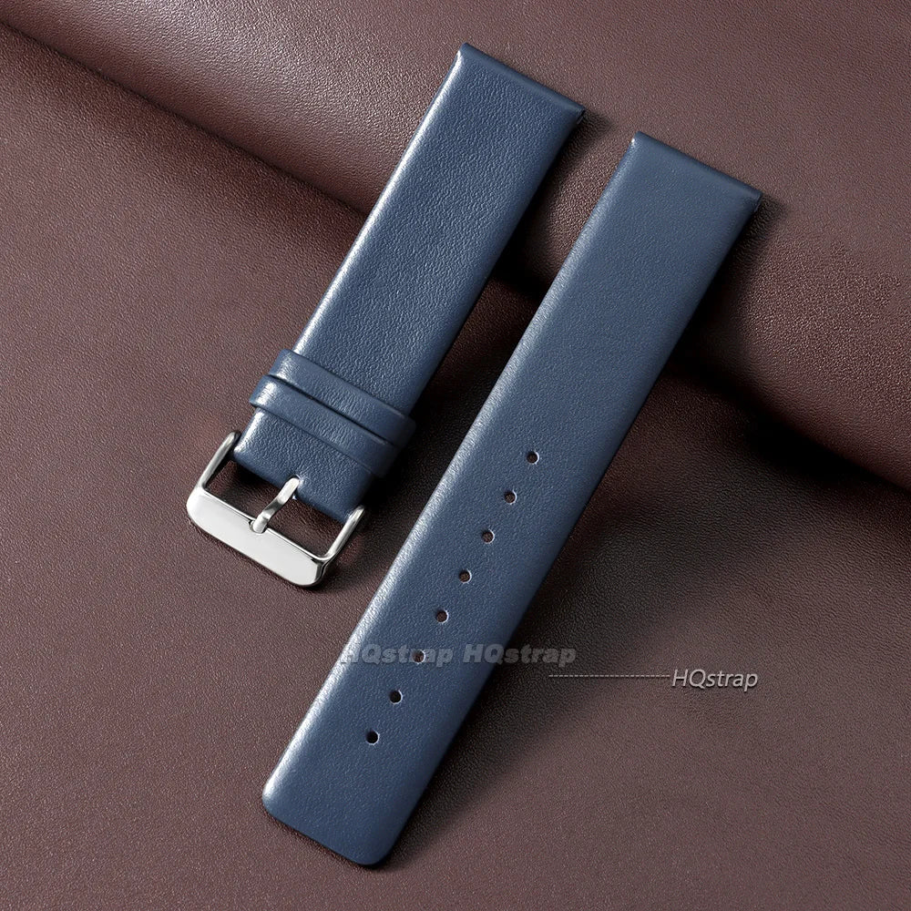 CowLost | watch-bands-product_id-ultra-thin-cowhide-leather-watchband-18mm-22mm-with-pin-buckle-brown-blue-black |15
