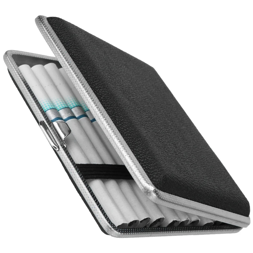 CowLost | product_id-stainless-steel-leather-cigarette-case-for-20pcs-double-open-tobacco-box |4