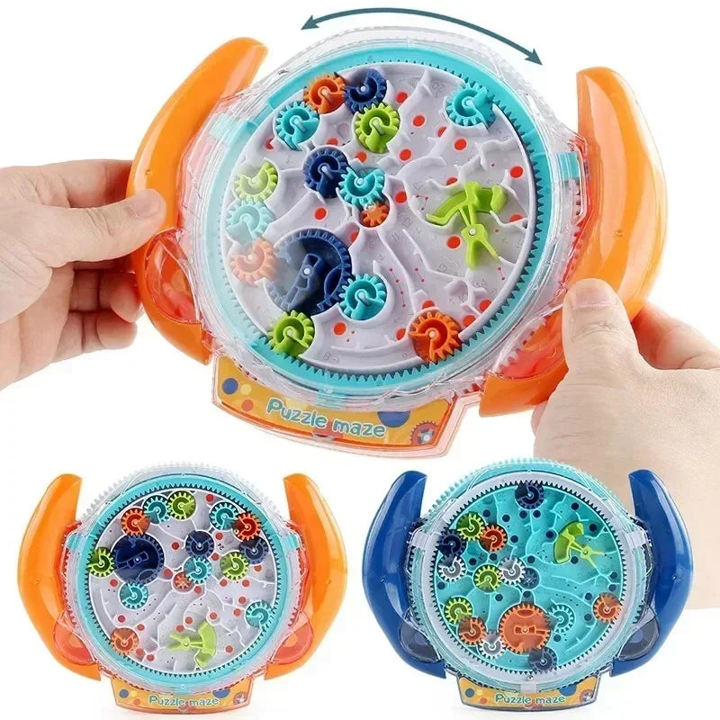 3D Gear Labyrinth Balance Ball Maze Puzzle Educational Toy for Kids Christmas Gift