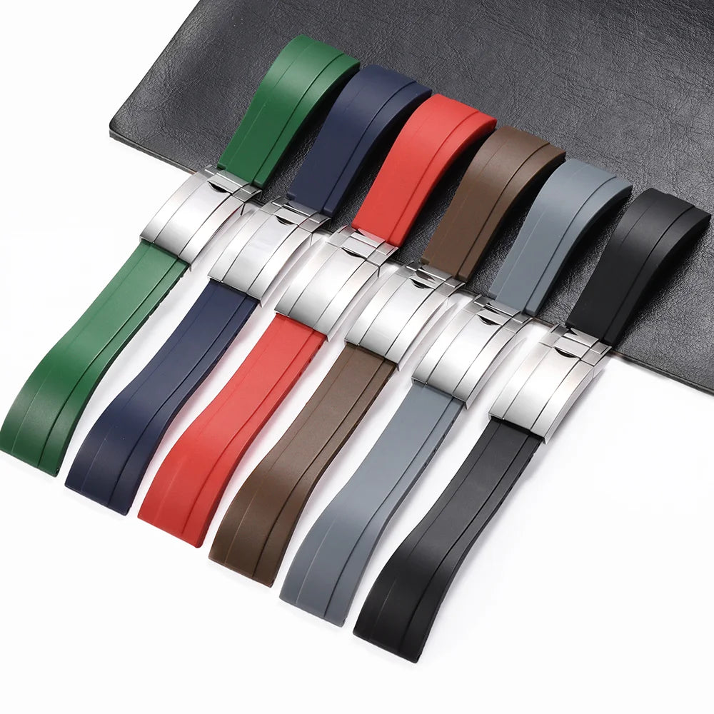 CowLost | bracelets-product_id-20mm-silicone-waterproof-replacement-strap-for-rolex-watch-unisex-rubber-band |9