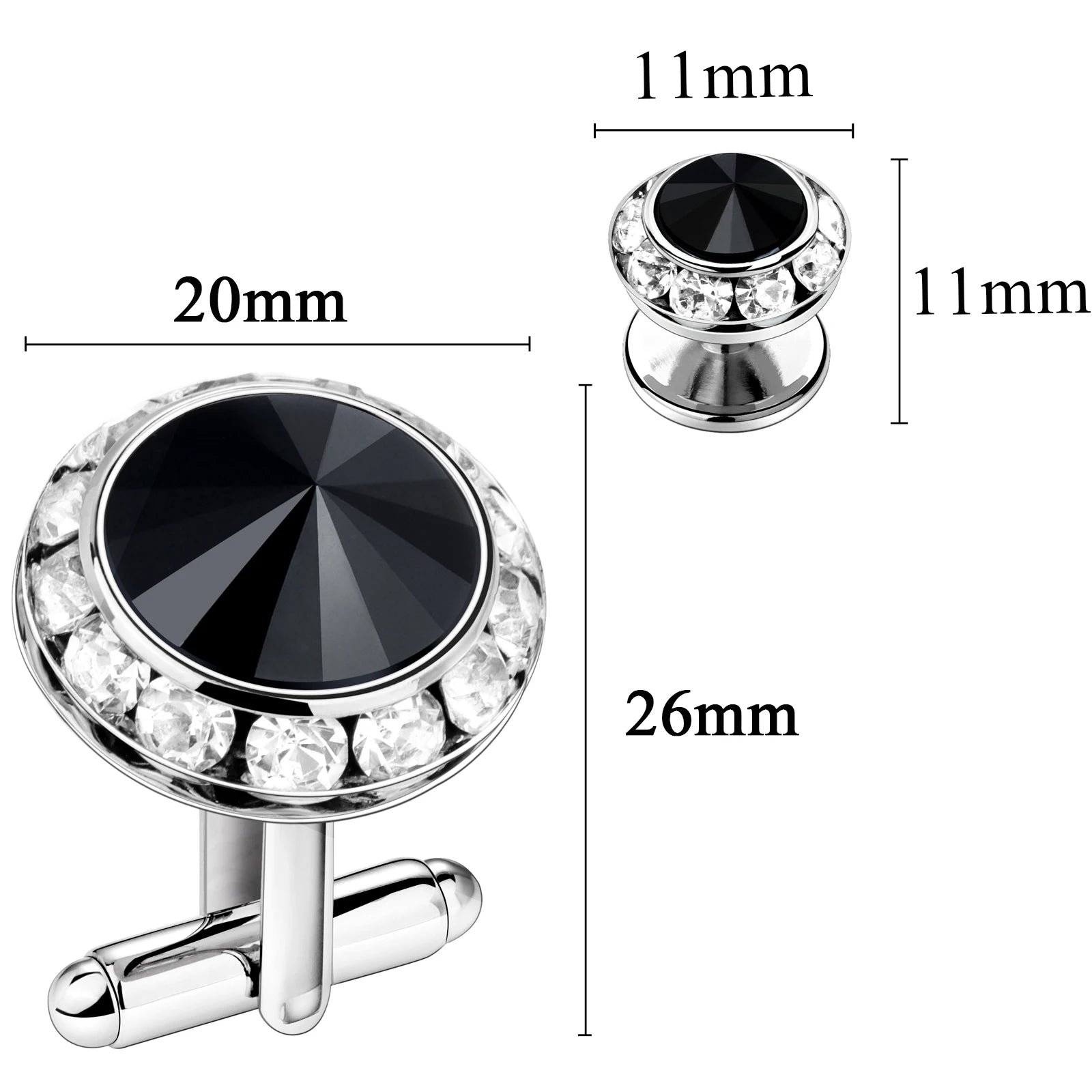 CowLost | clothing-accessories-hawson-royal-blue-gemstone-cufflinks-tuxedo-studs-set-for-men-formal-wear |11