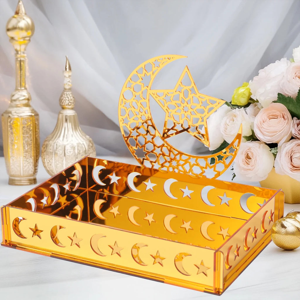 CowLost | eid-mubarak-tray-ramadan-table-centerpieces-plate-acrylic |1