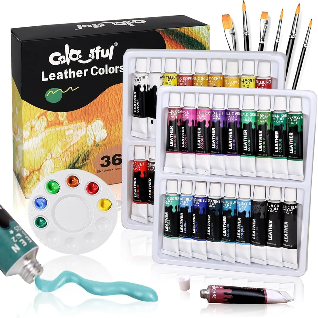 CowLost | paintings-product_id-acrylic-leather-paint-for-shoes-bags-jackets-12-24-36-colors-12ml |1