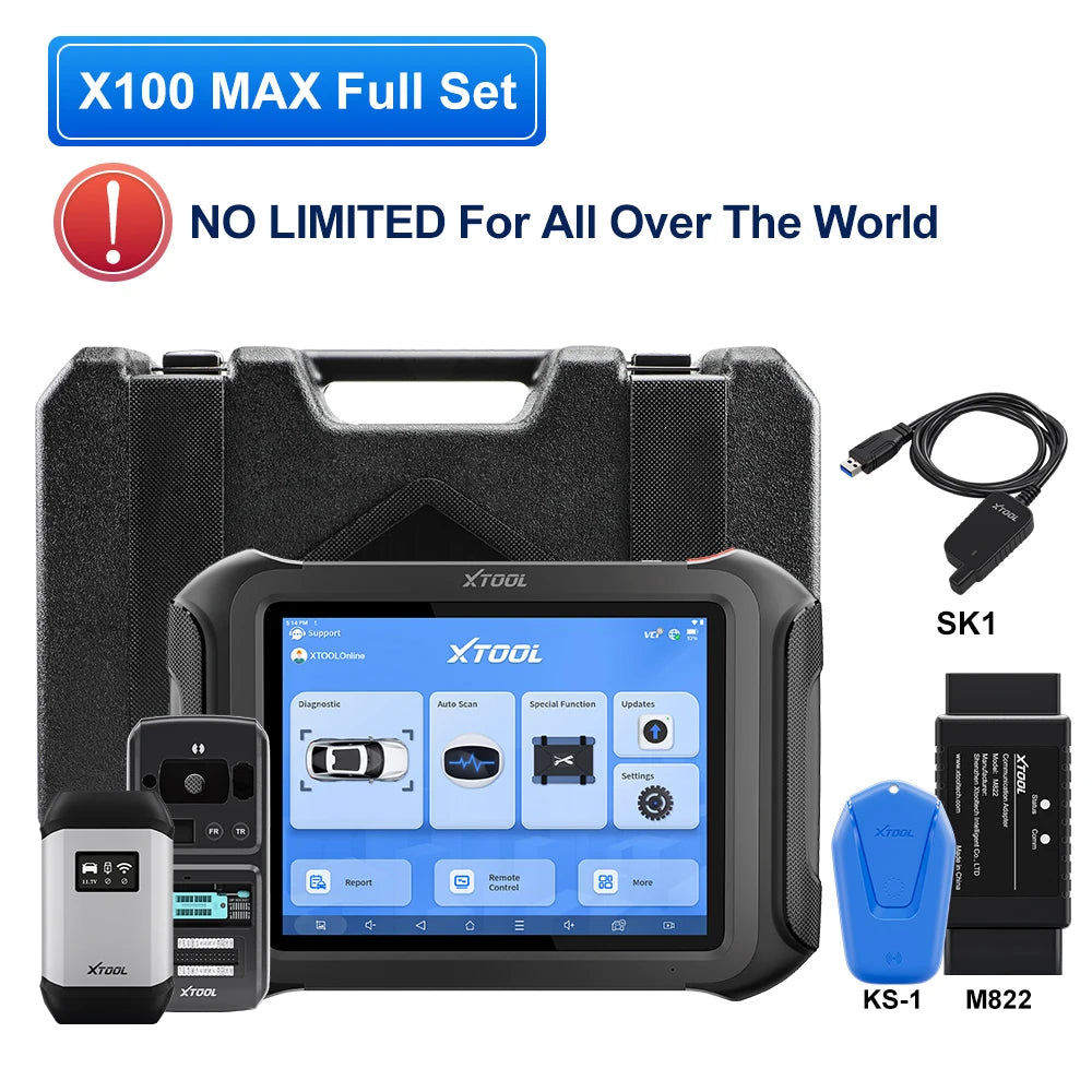 CowLost | xtool-x100-max-full-key-programmer-auto-immo-key-fob-key-programming-tool-with-kc501-all-key-lost-all-system-car-diagnostic-tool |24