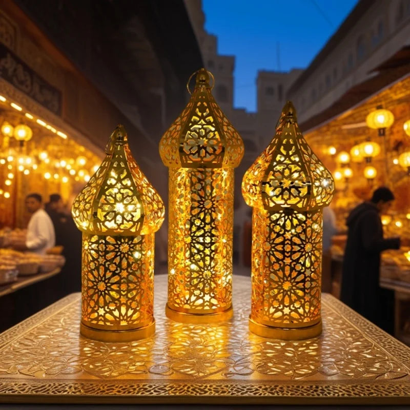 CowLost | festival-lights-metal-led-wind-lantern-ramadan-decorations-for-home |1