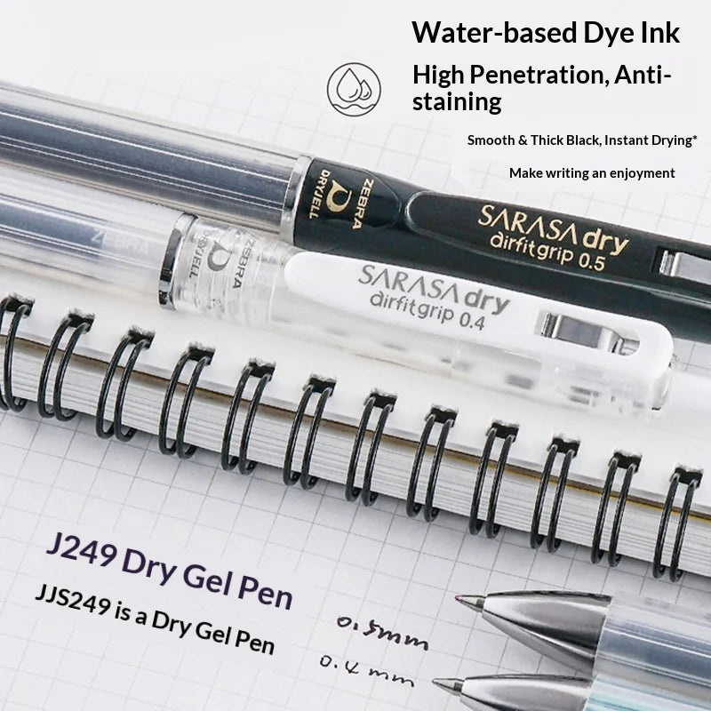 CowLost | product_id-zebra-jjz49-quick-dry-gel-pen-0-4-0-5mm-retractable-cushion-grip-transparent-design-for-exams-writing |3