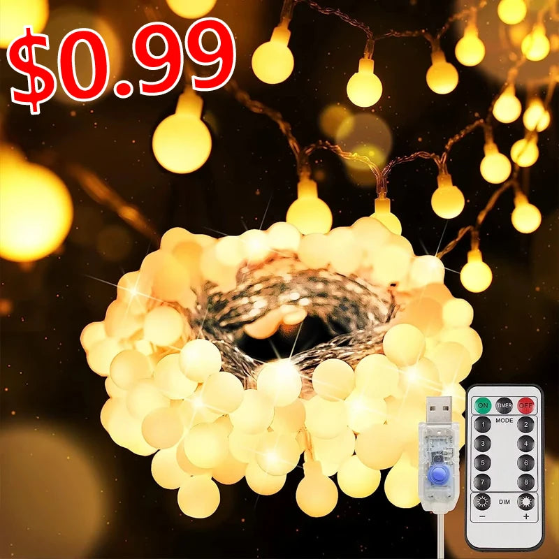 CowLost | led-light-bulbs-product_id-solar-100-led-crystal-globe-string-lights-ip65-waterproof-8-modes-for-outdoor-garden-patio-party |9