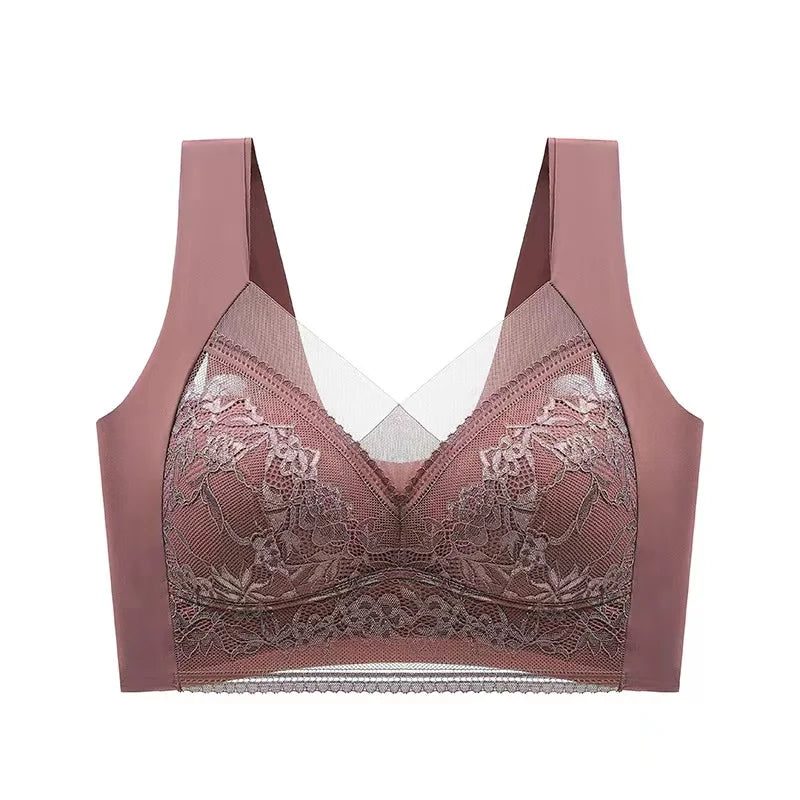 CowLost | product_id-seamless-wire-free-lace-bra-with-thin-molded-cups-comfortable-fit-small-to-large-sizes |28