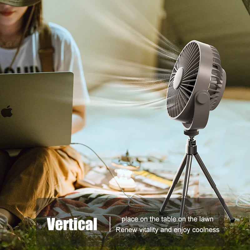 CowLost | product_id-usb-rechargeable-tripod-desk-fan-with-air-cooling-blower-and-night-light-for-camping-and-ceiling-use |3
