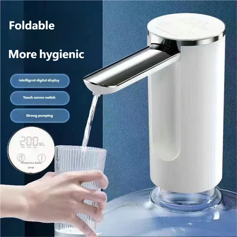 CowLost | product_id-homefish-usb-c-rechargeable-electric-water-bottle-pump-1200mah-led-touch-3-settings |3