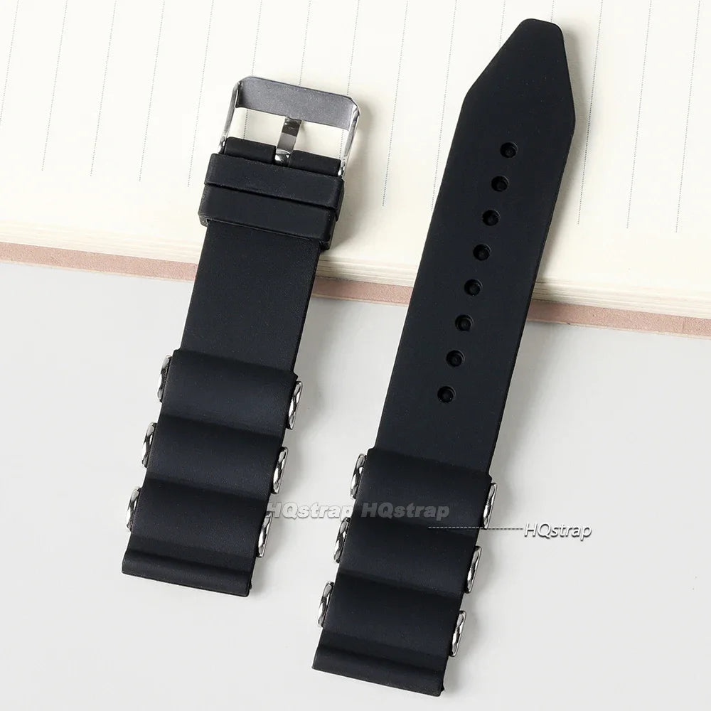 CowLost | product_id-waterproof-black-silicone-sport-watch-strap-for-seiko-smartwatch-22mm-24mm-26mm |4