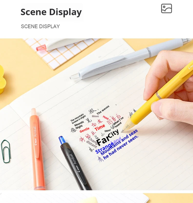 CowLost | product_id-pilot-acroball-retractable-ballpoint-pen-ultra-smooth-hybrid-ink-0-5-0-7mm-japanese-design-for-office-business |20