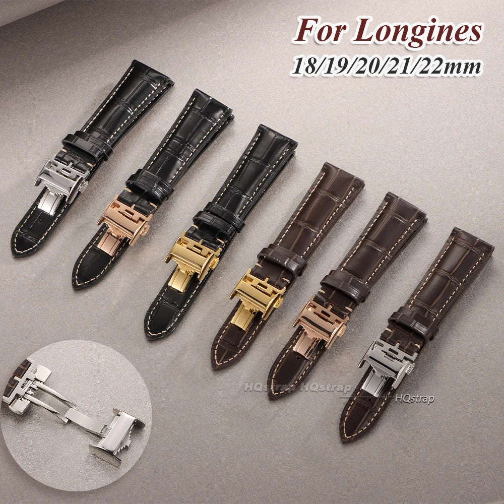CowLost | watch-bands-product_id-cowhide-leather-watchband-for-longines-butterfly-buckle-18-22mm-replacement-strap |6
