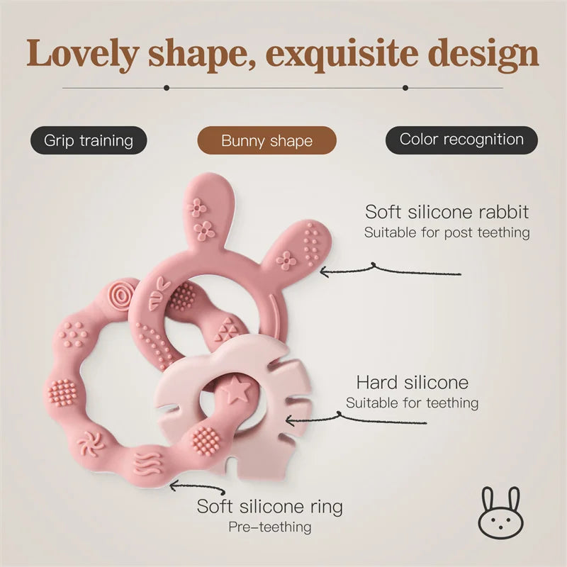 CowLost | baby-transport-accessories-silicone-animal-baby-teether-bracelet-0-12-months-anxiety-toy |7