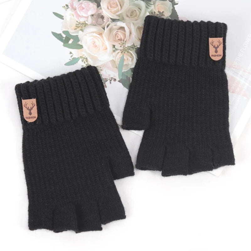 CowLost | activewear-pants-unisex-elastic-knitted-fingerless-winter-gloves |7