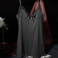CowLost | women-v-neck-nightgown-sexy-side-slit-suspender-sleep-dress |10