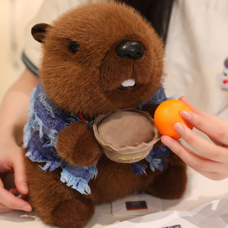 CowLost | uncategorized-cute-groundhog-plush-keychain-with-clothes-soft-stuffed-animal-doll-birthday-gift |3