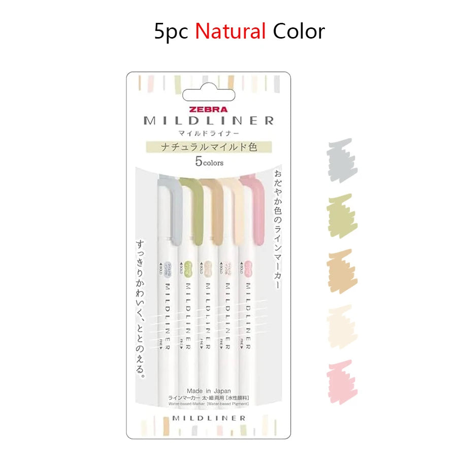 CowLost | product_id-zebra-mildliner-highlighters-5-40-colors-dual-tip-markers-for-art-and-drawing |11