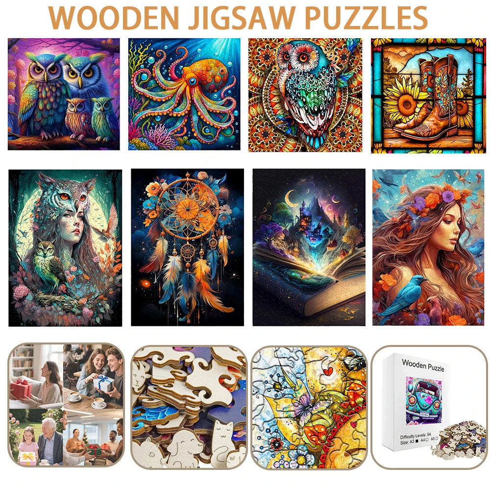 CowLost | product_id-wooden-jigsaw-puzzles-for-adults-fantasy-animal-themes-gift |1