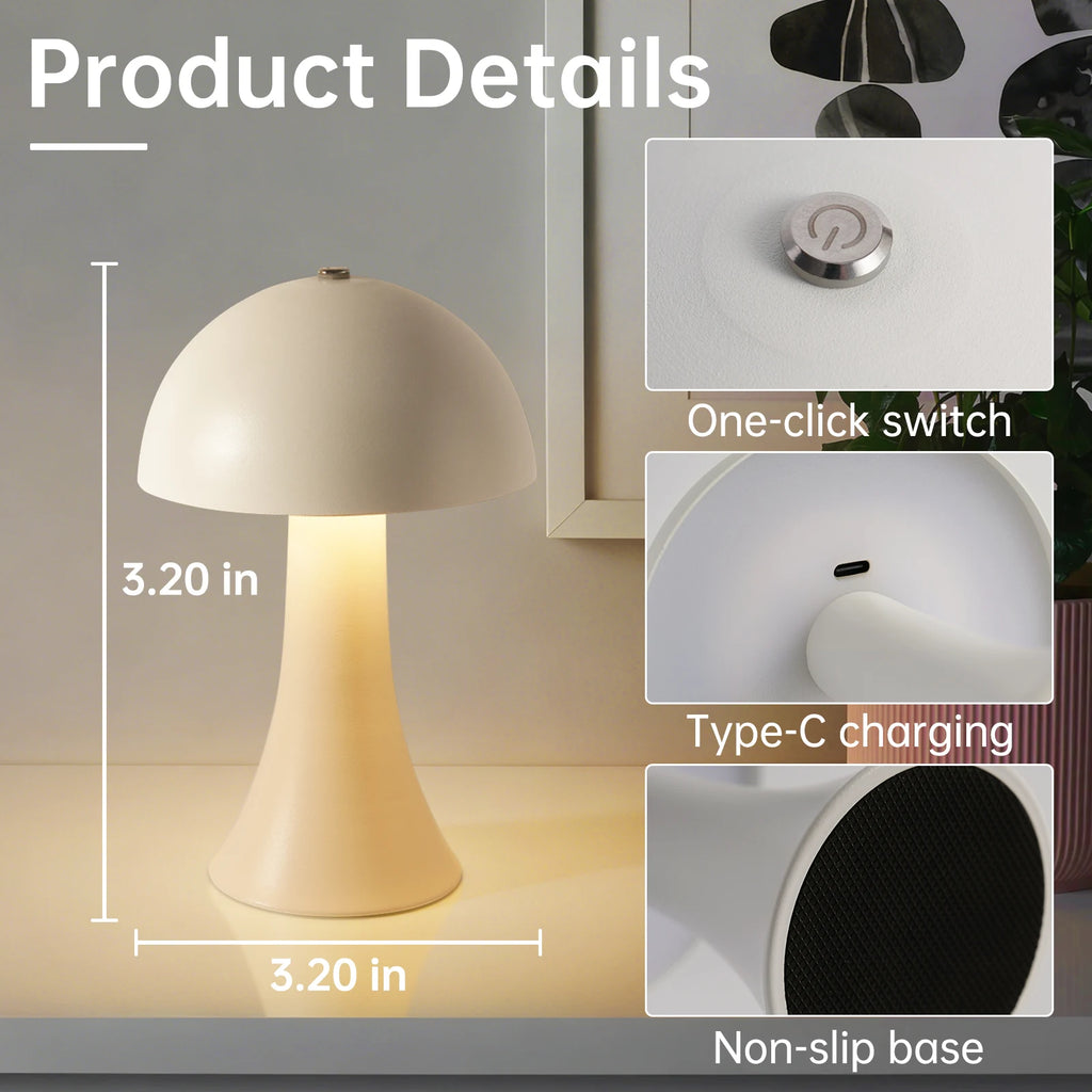 CowLost | product_id-rechargeable-led-retro-mushroom-touch-sensor-table-lamp-for-bedroom-bar |3