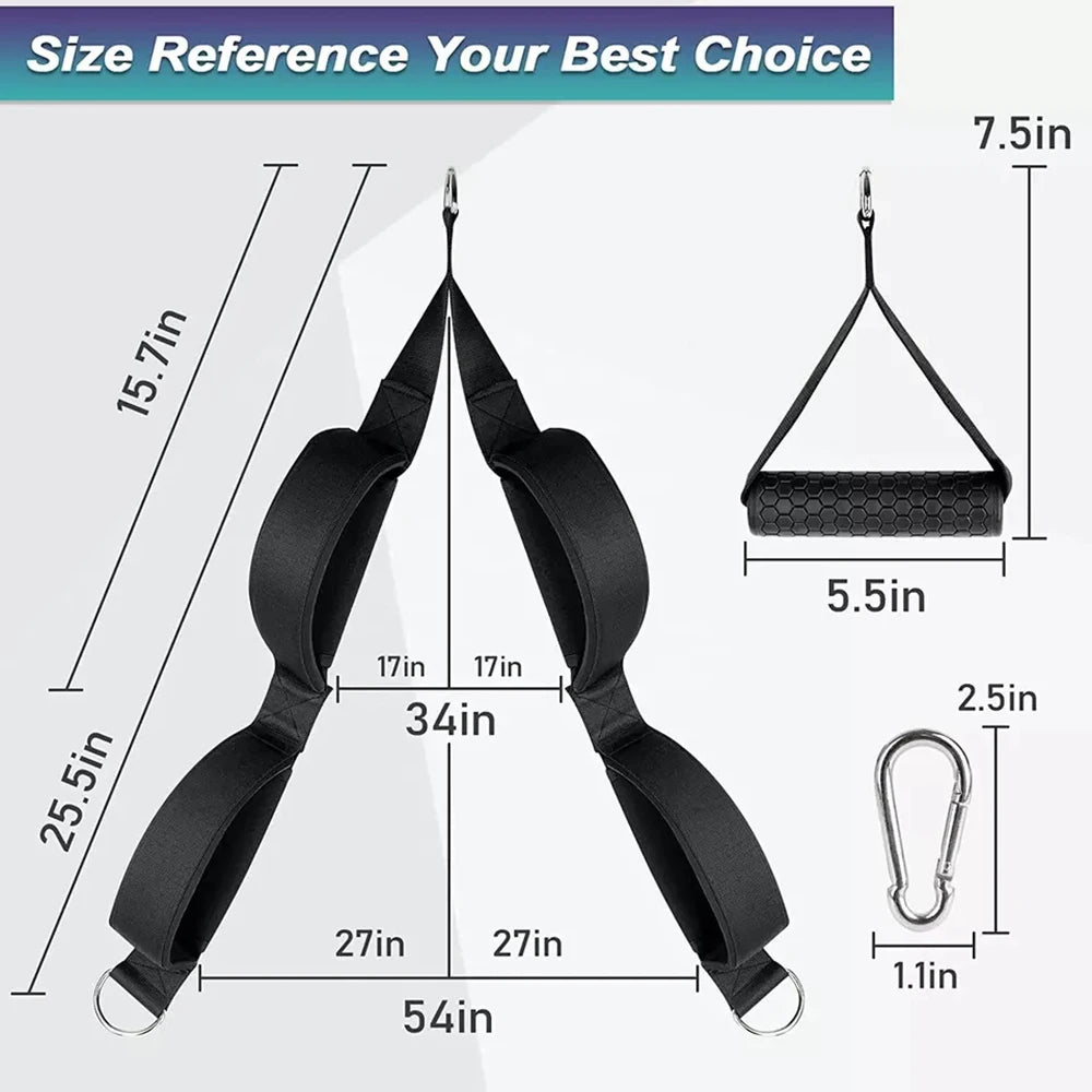 CowLost | sporting-goods-tricep-pulldown-rope-cable-attachment-with-2-adjustable-handle-grips |2