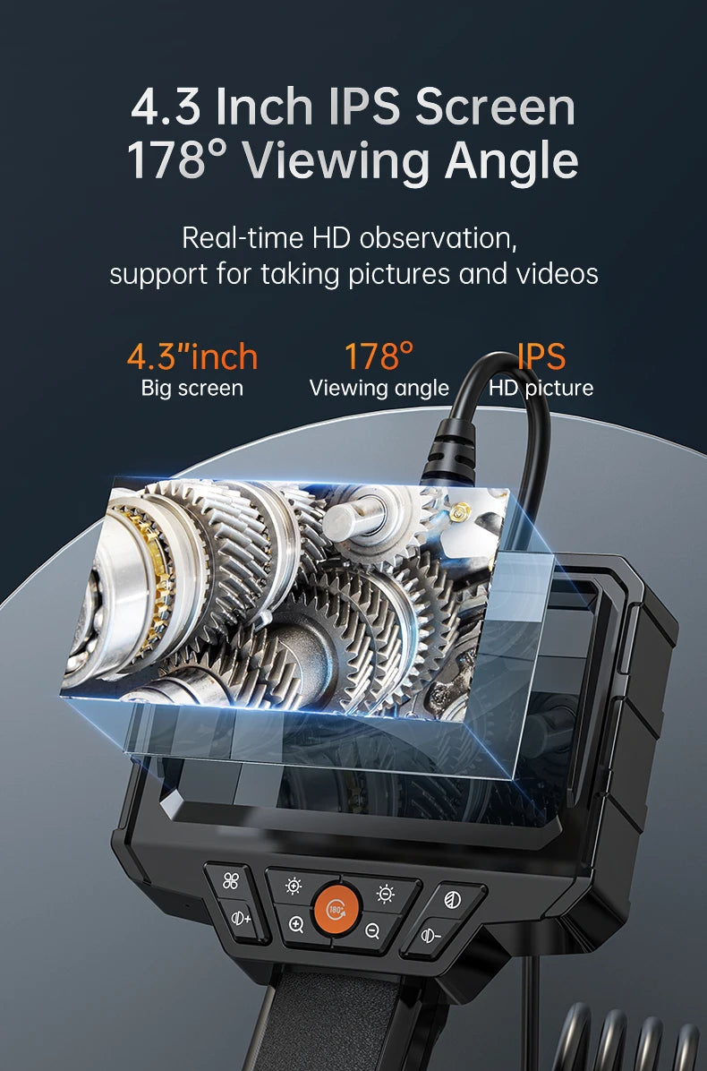 CowLost | 1080p-industrial-endoscope-single-dual-lens-automotive-borescope-4-3-inch-ip67-drain-pipe-channel-inspection-camera-for-pipe-car |9