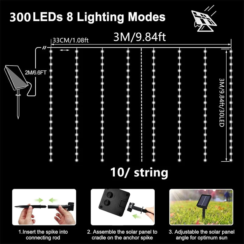 CowLost | product_id-solar-led-copper-wire-curtain-fairy-string-lights-for-outdoor-garden-wedding-party-decor |17