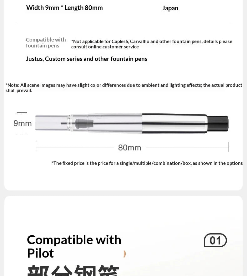 CowLost | product_id-pilot-con-40-rotary-con-70-press-type-high-capacity-leak-proof-ink-converters-for-smile-78g-88g-princess-fountain-pens |20