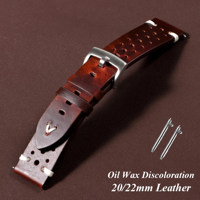 CowLost | product_id-breathable-retro-genuine-oil-wax-cowhide-leather-watchband-20-22mm-business-strap |1