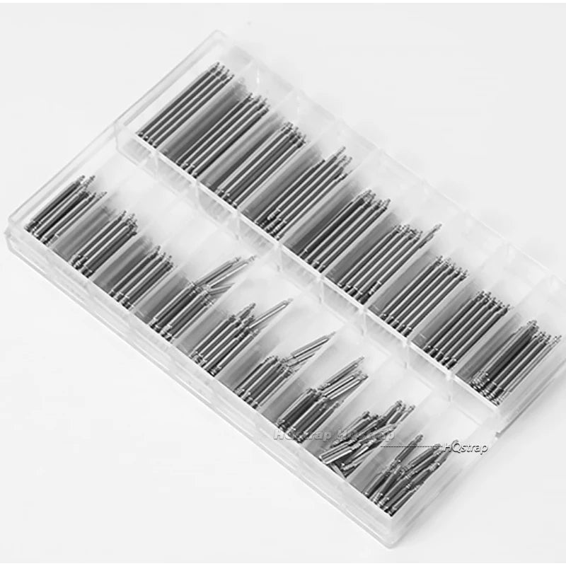 CowLost | product_id-360pcs-stainless-steel-watch-spring-bars-strap-pins-1-5-1-8mm-diameter-8-25mm-length-repair-kit |12