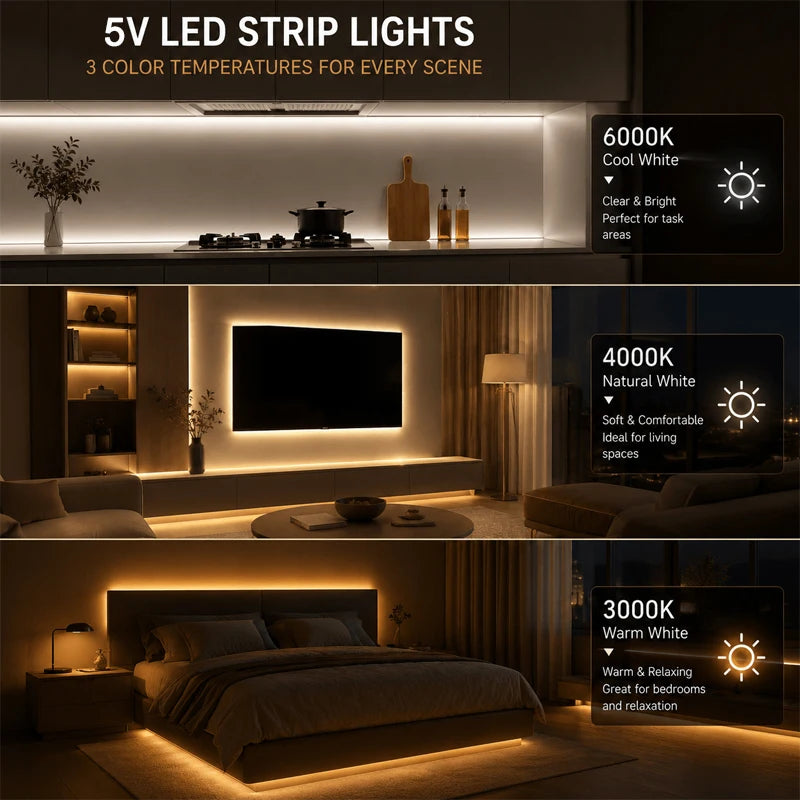 CowLost | tv-led-backlight-strips-bars-product_id-led-cob-usb-touch-dimmer-light-strip-5v-flexible-indoor-backlight-lamp |4