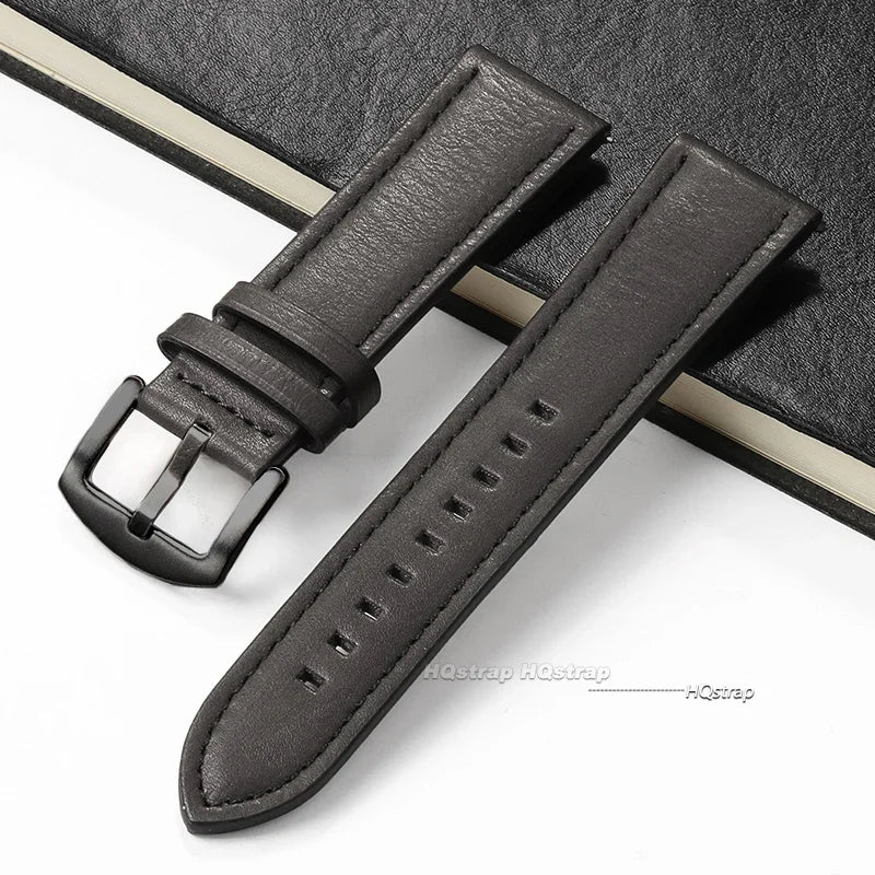 CowLost | product_id-calfskin-leather-watch-band-for-huawei-18mm-20mm-22mm-with-silver-stainless-steel-buckle |12