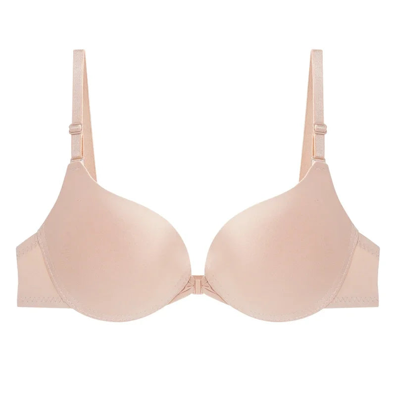 CowLost | sexy-push-up-bra-womens-front-buckle-bras-solid-seamless |16