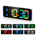 ORIA LED Digital RGB Alarm Clock with 12/24H Display for Bedroom Home Gift
