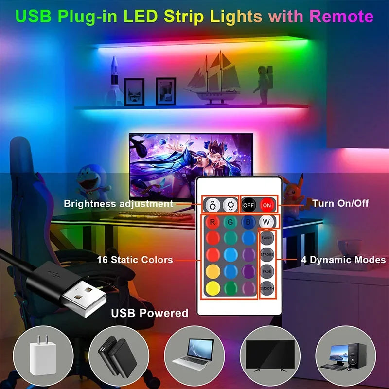CowLost | light-ropes-strings-product_id-smart-usb-rgb-led-strip-lights-with-app-control-and-music-sync-for-tv-backlight-and-party-decor |10