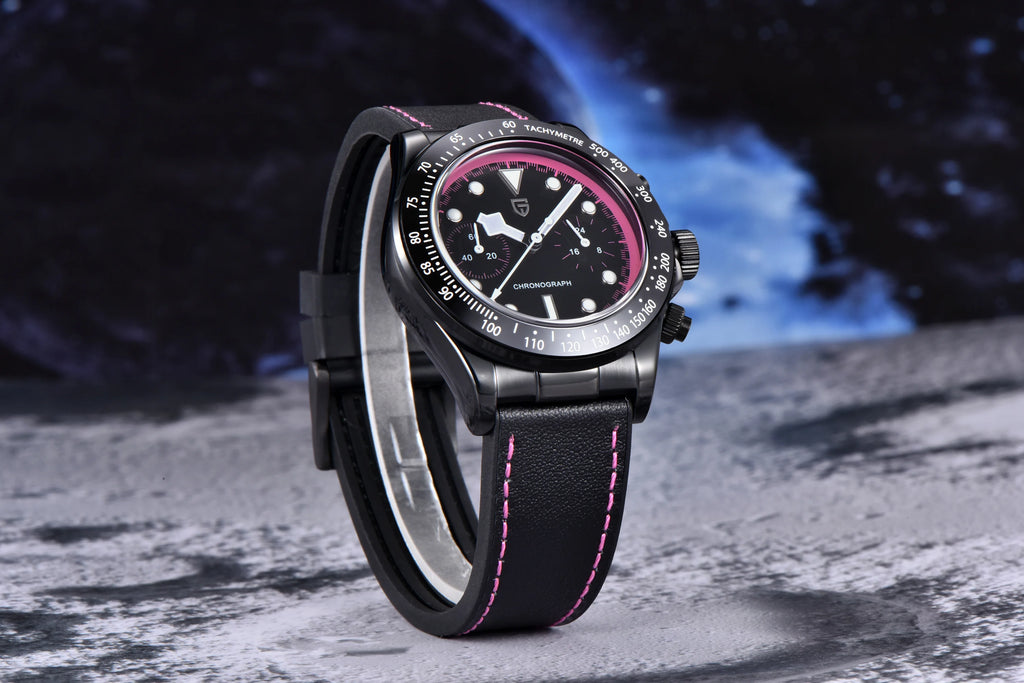 CowLost | pagani-design-2025-new-all-black-bb-panda-chronograph-luxury-quartz-watch |12