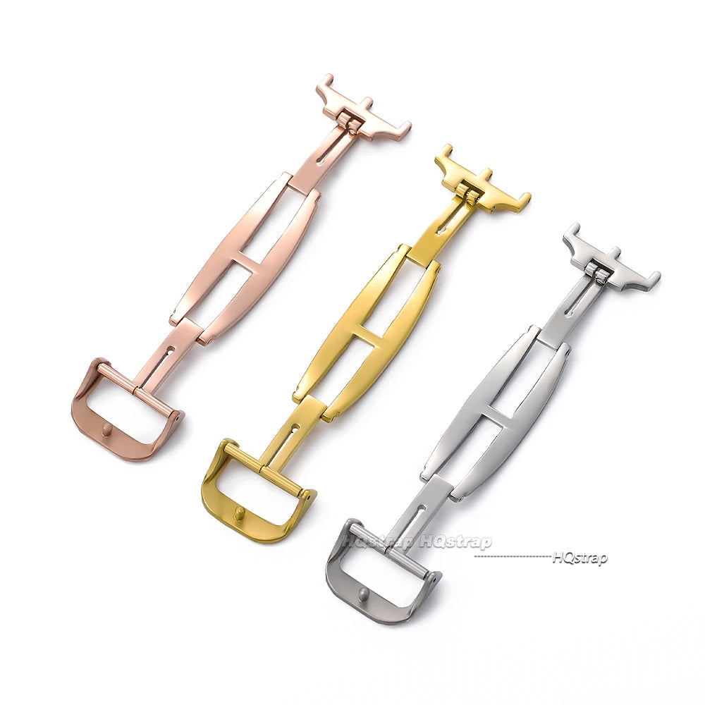CowLost | product_id-18mm-deployment-butterfly-buckle-for-jaeger-silicone-cowhide-straps-silver-gold-rose-gold-steel-clasp |5