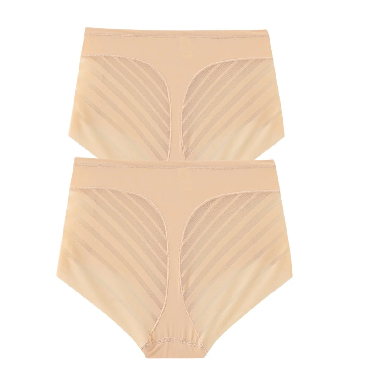 CowLost | product_id-2pcs-womens-mid-waist-ice-silk-tummy-control-butt-lifter-shaping-briefs-m-3xl |9