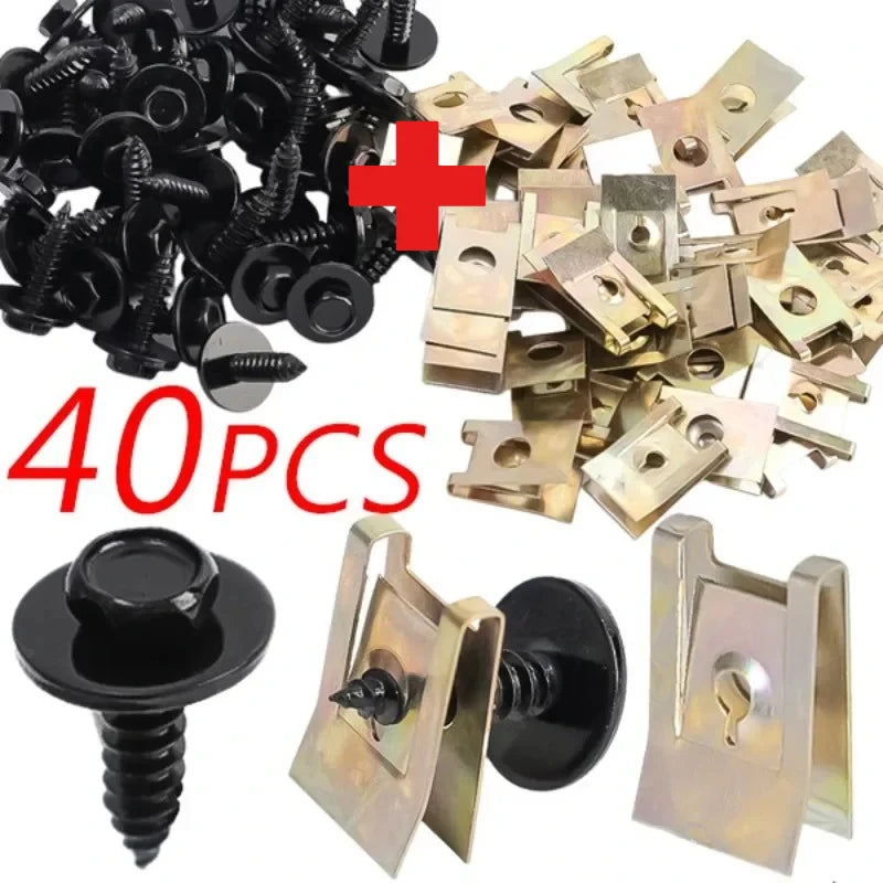 CowLost | product_id-20-40-metal-engine-guard-nuts-screws-clips-washers-for-bmw-e46-e90-e92-f10 |1