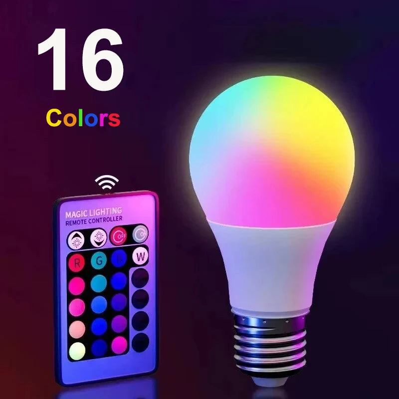 CowLost | product_id-e27-rgb-led-color-changing-bulb-220v-with-ir-remote-for-home-and-party |7