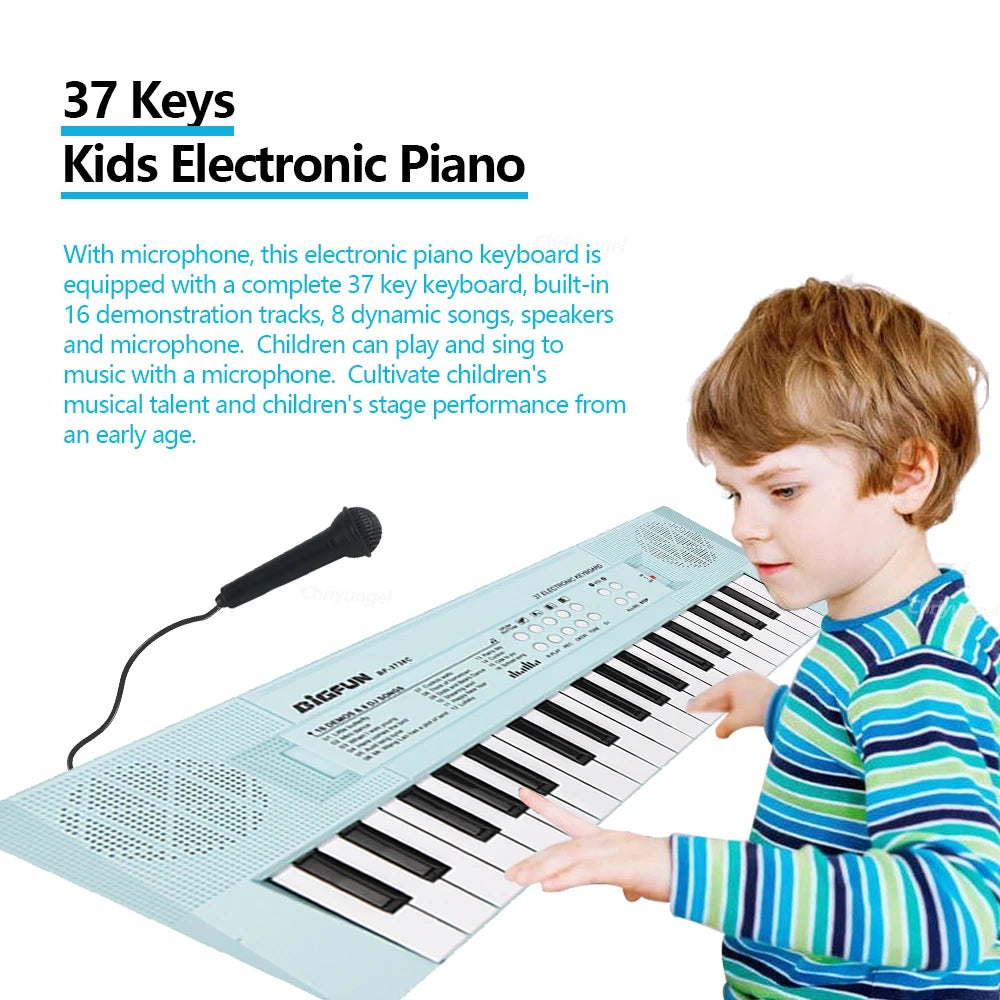 CowLost | product_id-37-key-kids-electronic-piano-keyboard-with-microphone-educational-toy-gift |11