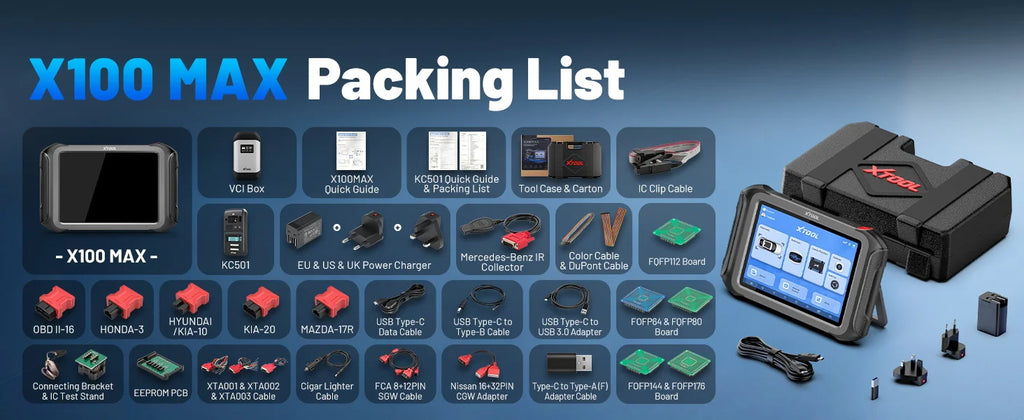 CowLost | xtool-x100-max-full-key-programmer-auto-immo-key-fob-key-programming-tool-with-kc501-all-key-lost-all-system-car-diagnostic-tool |23