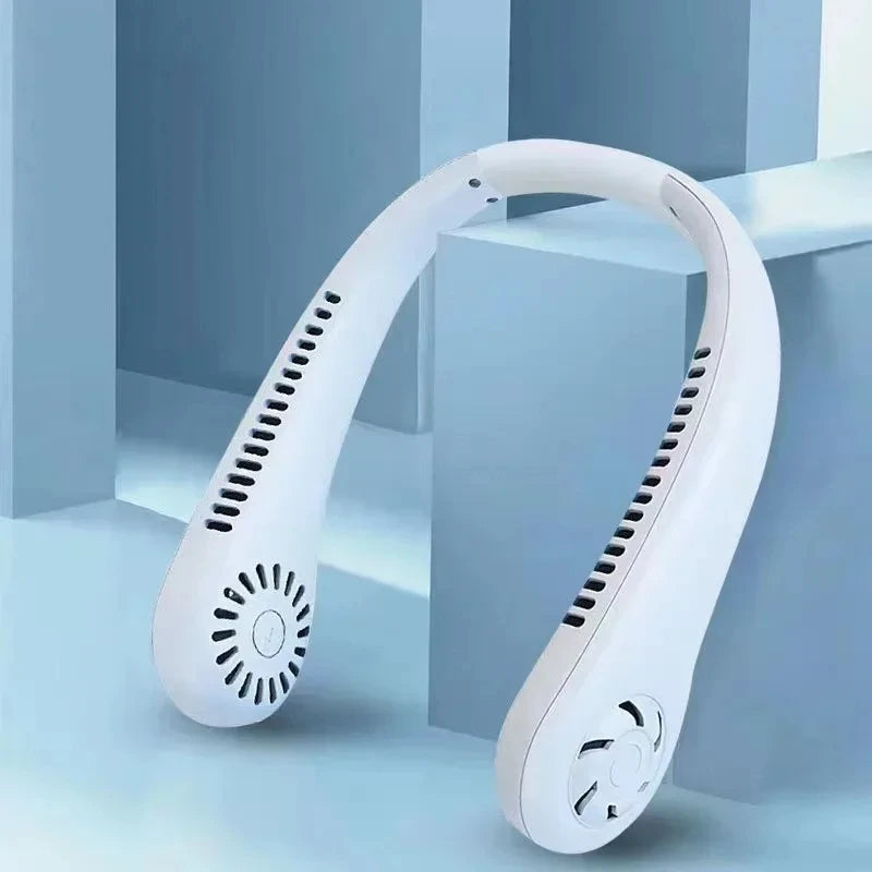 CowLost | product_id-2025-rechargeable-1200mah-mini-bladeless-neck-fan-portable-3-speed-air-cooler |3